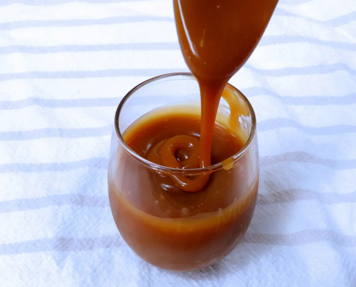 Caramel Sauce in a Glass