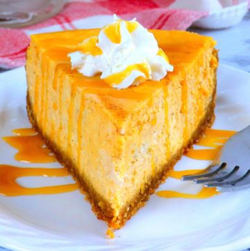 Slice of Pumpkin Cheesecake