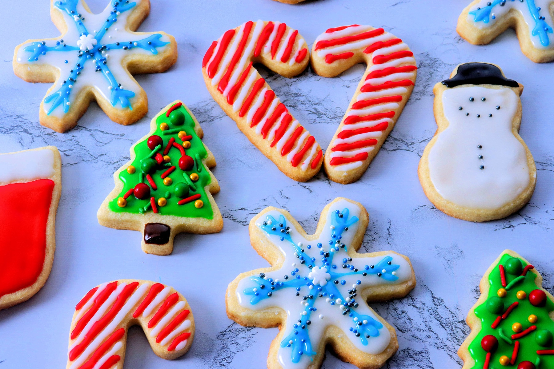 Cut-Out Sugar Cookies for Christmas