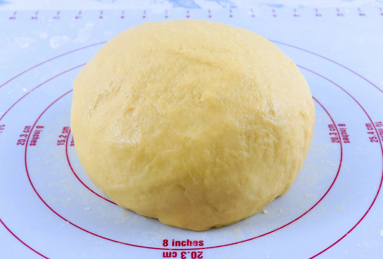 Dough Kneaded and Formed into a Ball