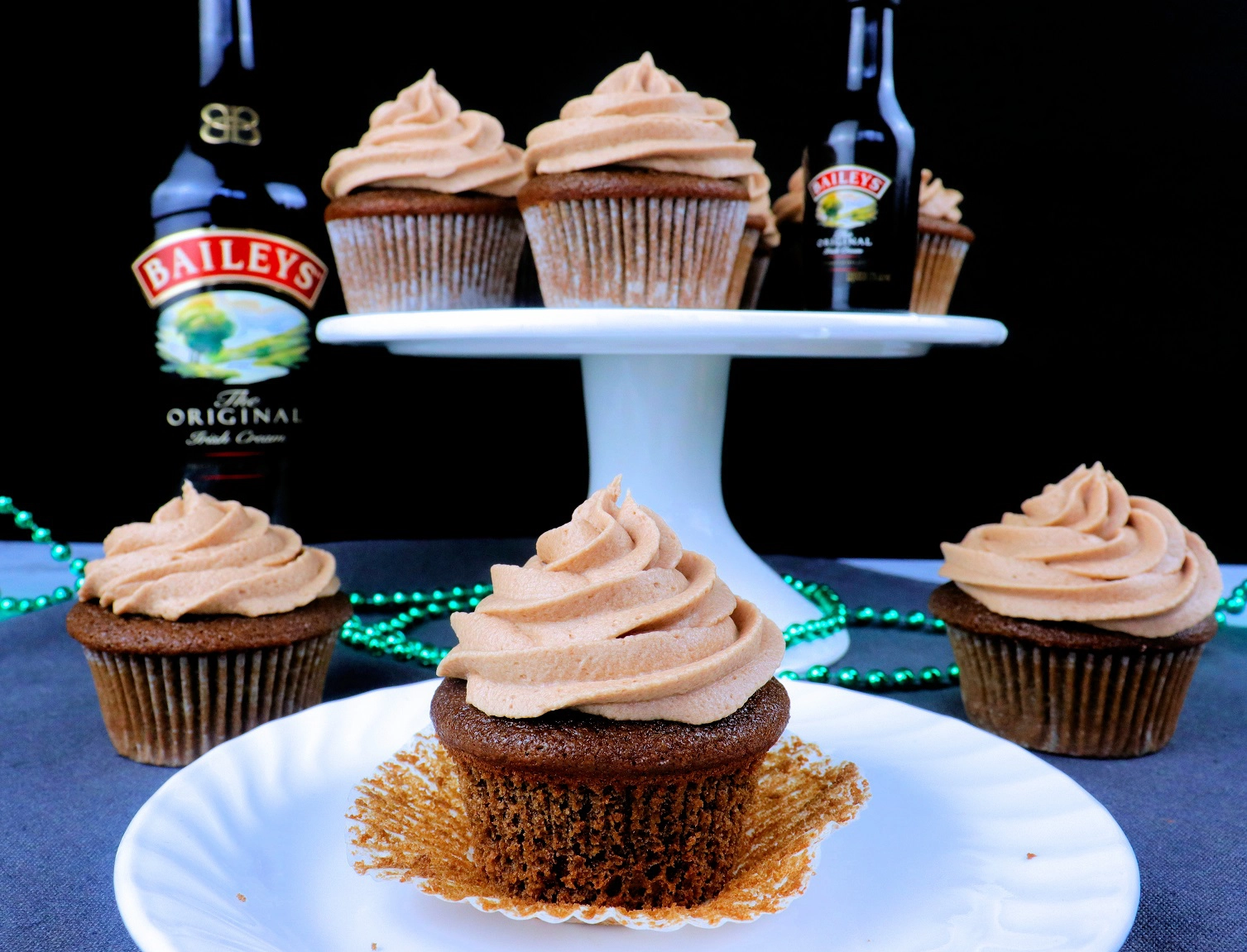 Bailey's & Coffee Cupcakes with Bailey's Buttercream Frosting