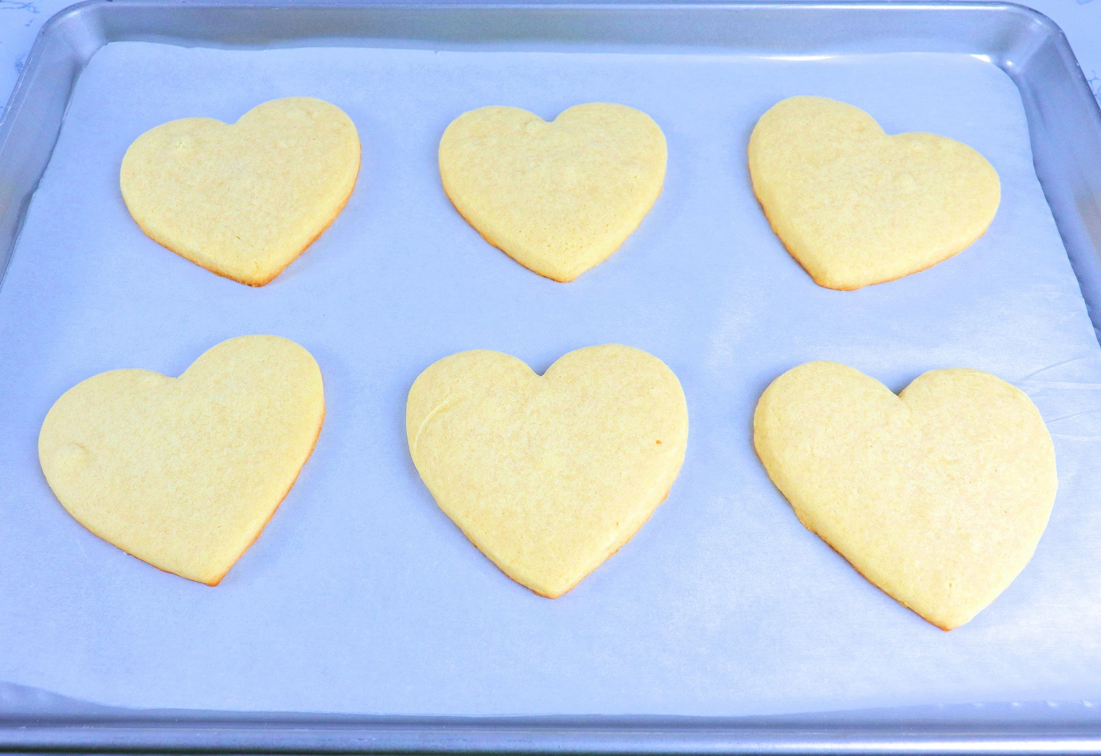 Baked Heart-Shaped Cookies