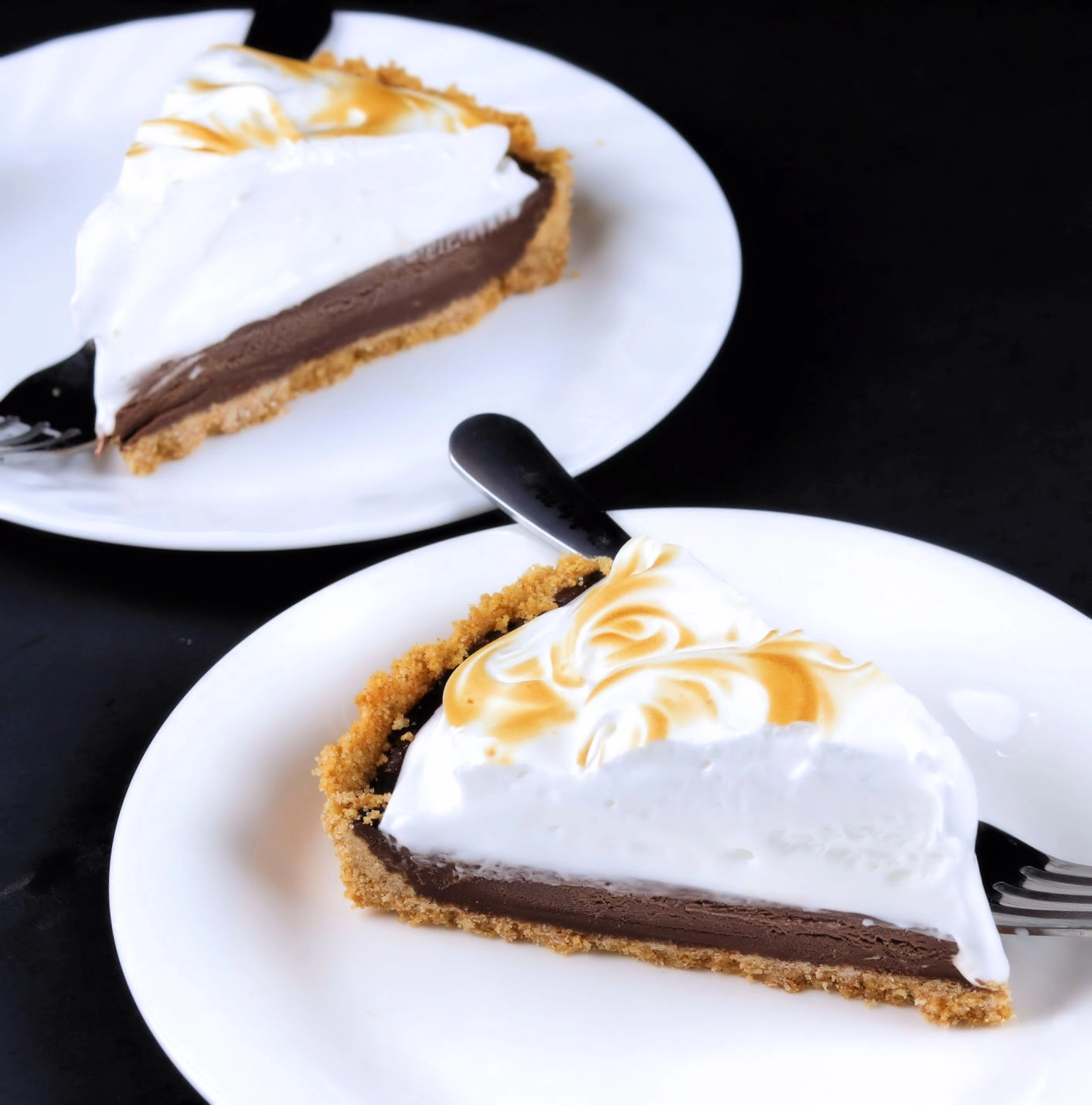 Slices of S'mores Pie