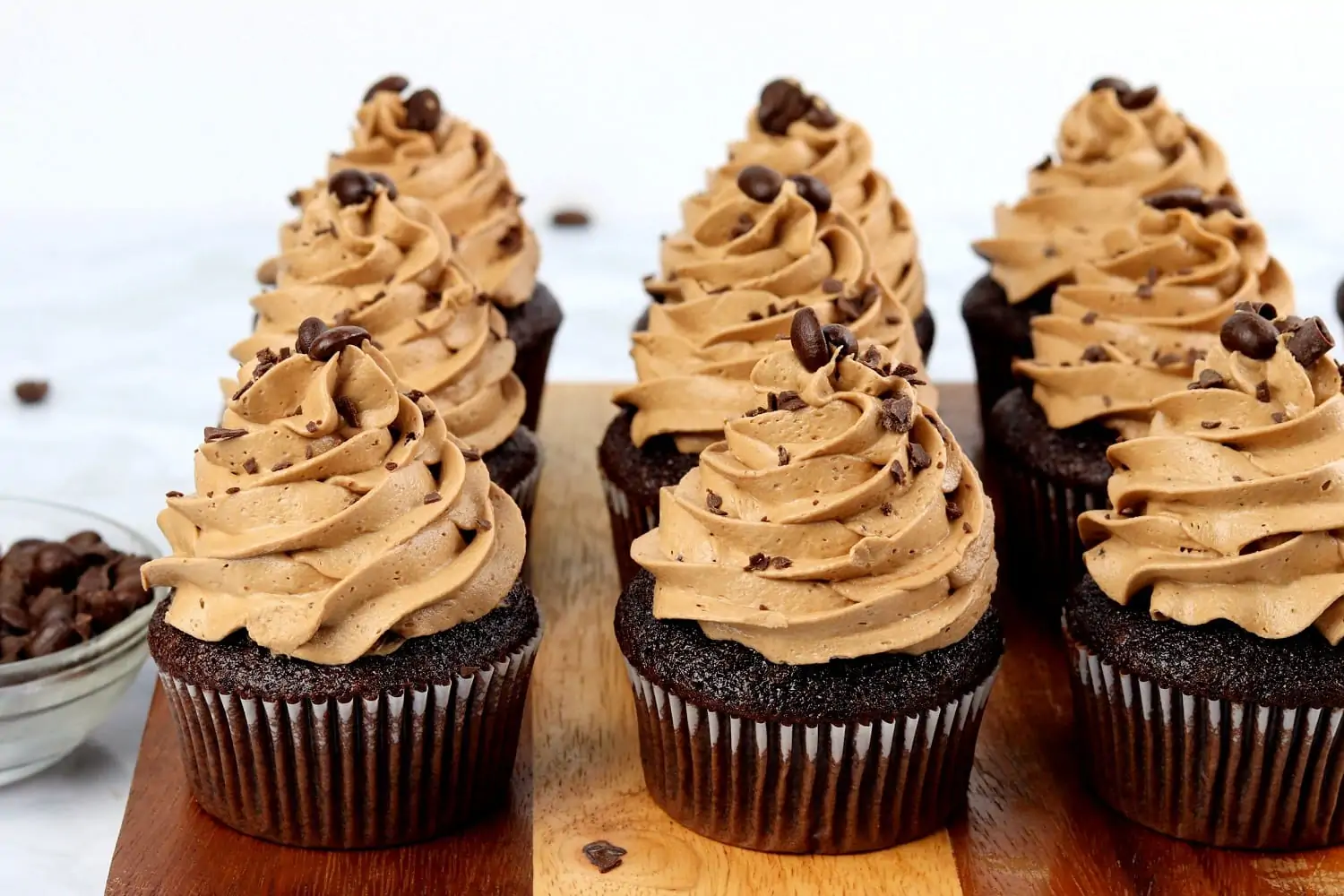 Mocha Cupcakes with Mocha Buttercream Frosting