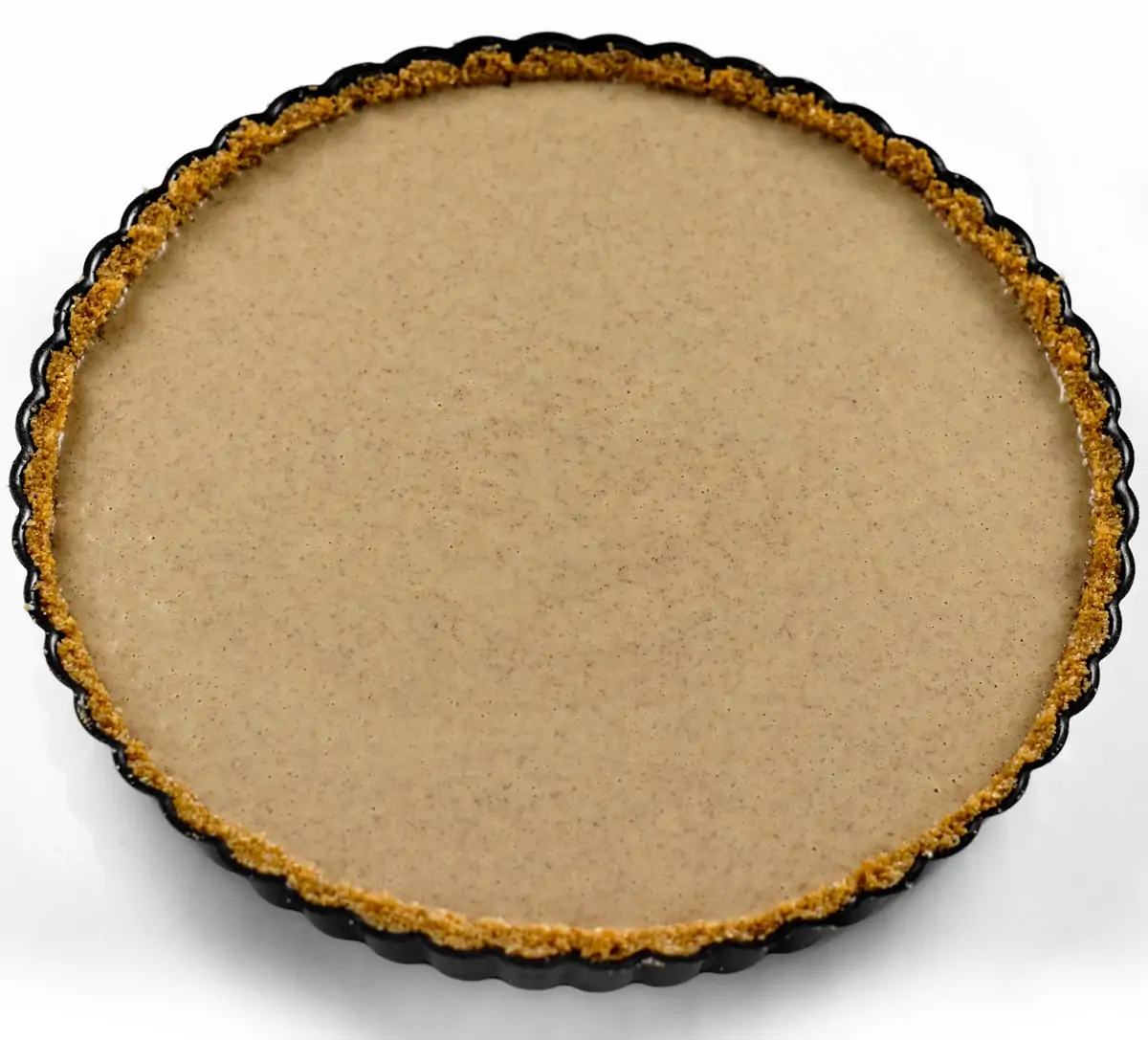 Cinnamon Pie Filling inside Graham Cracker Crust Pre-baked