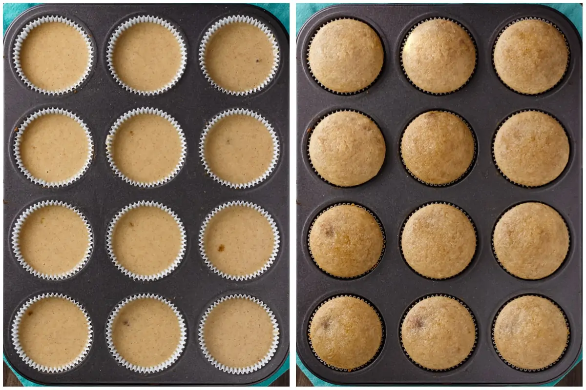 Cupcake Batter Prebaked and Baked