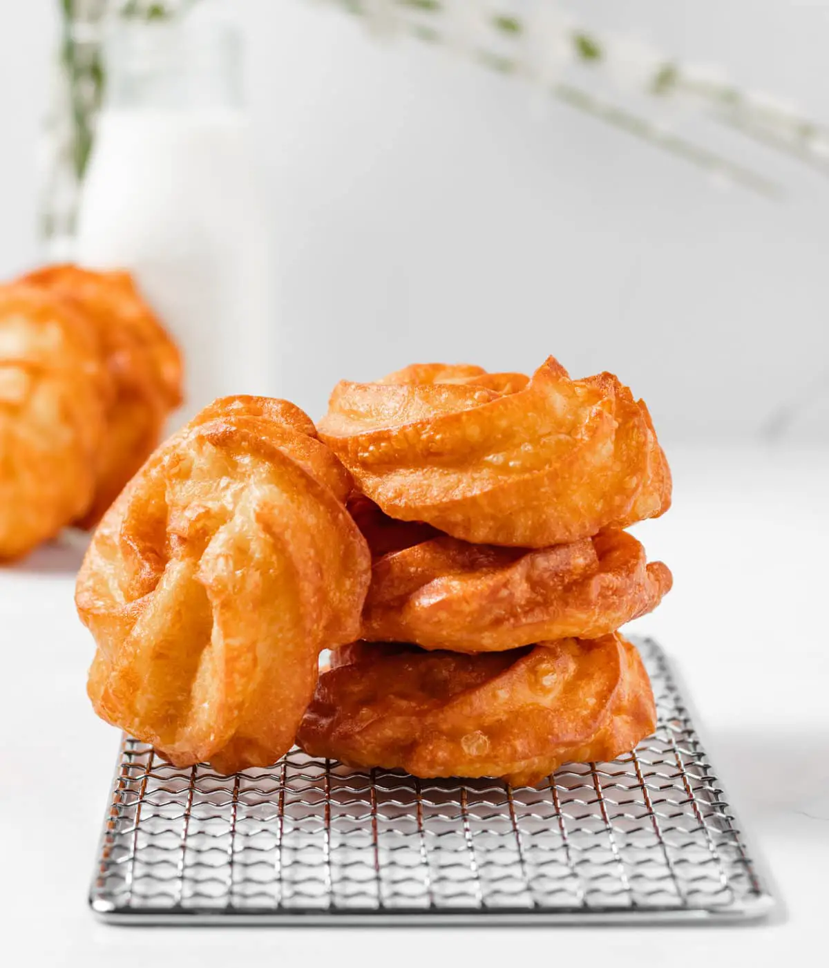 French cruller donuts without glaze