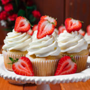 strawberry filled cupcakes